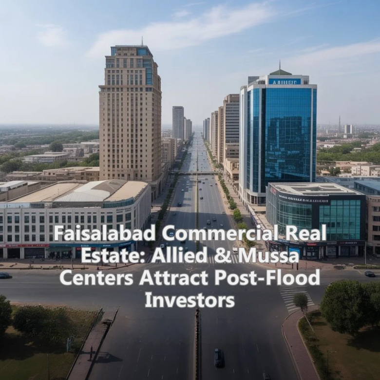 Faisalabad Commercial Real Estate: Allied Center & Mussa Commercial Center Attract Post-Flood Investors