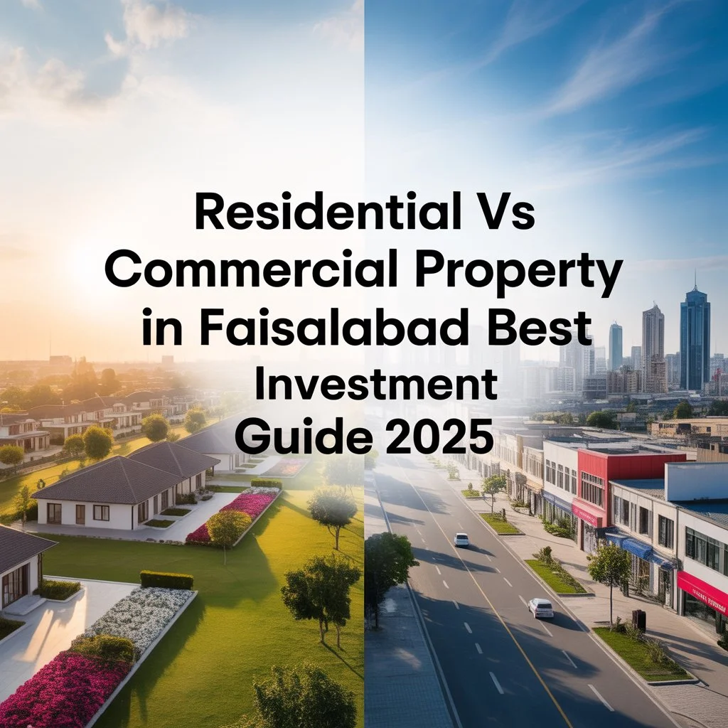 Residential vs Commercial Property in Faisalabad – Best Investment Guide 2025