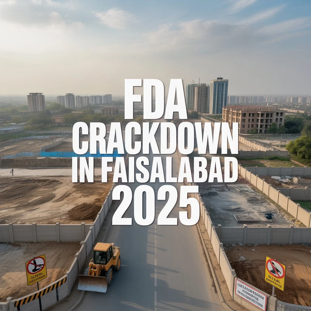 FDA Crackdown in Faisalabad 2025: Action Against Illegal Housing Schemes and What Buyers Should Know