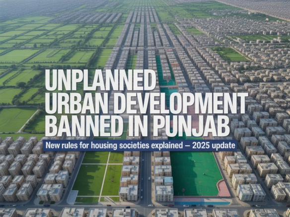 Unplanned Urban Development Banned in Punjab — New Rules for Housing Societies Explained