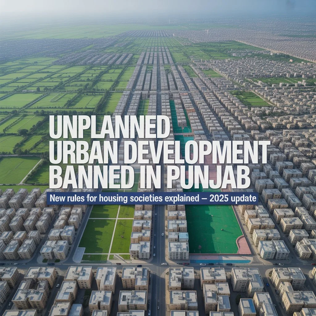 Unplanned Urban Development Banned in Punjab — New Rules for Housing Societies Explained