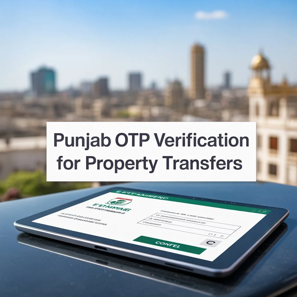 How Punjab’s OTP Verification for Stamp Duty Challans Is Impacting Property Transfers in Faisalabad