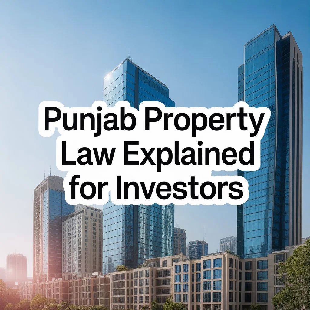 CM Outlines Objectives of Punjab Property Law for Investors
