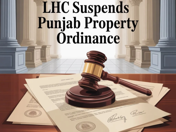 LHC Suspends Punjab Property Ordinance on Ownership Rights