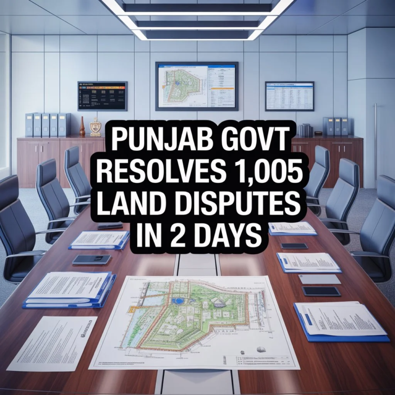 Punjab Govt Resolves 1,005 Land Disputes in 2 Days: Major Boost for Property Buyers & Investors