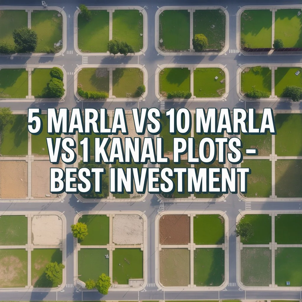 5 Marla vs 10 Marla vs 1 Kanal Plots in Faisalabad: Which Is the Best Investment?