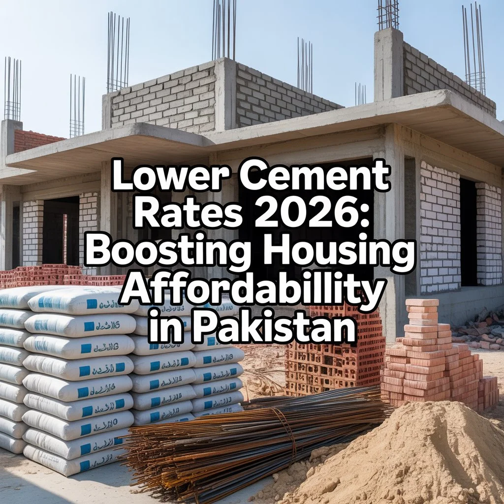 Lower Cement Rates 2026: Boosting Housing Affordability in Pakistan