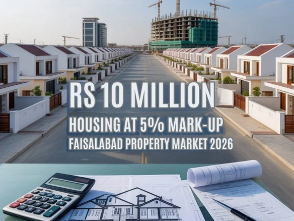 Low-Cost Housing Loan Cap Increased to Rs 10 Million at 5% Mark-Up – Impact on Faisalabad Property Market 2026