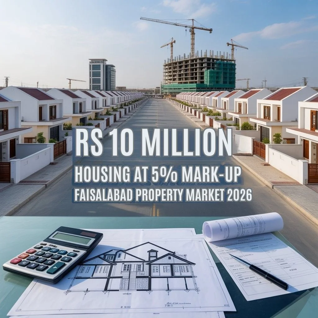 Low-Cost Housing Loan Cap Increased to Rs 10 Million at 5% Mark-Up – Impact on Faisalabad Property Market 2026