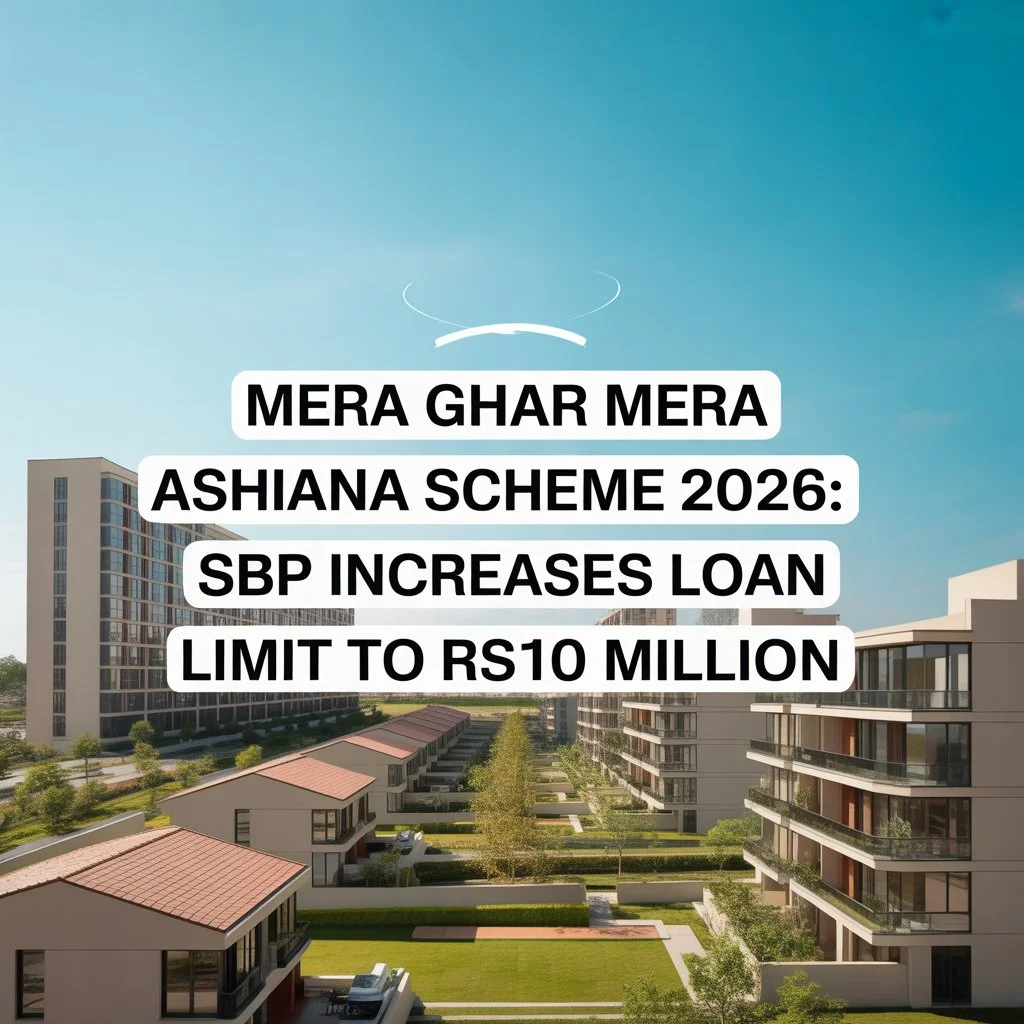 Mera Ghar Mera Ashiana Scheme 2026: SBP Increases Loan Limit to Rs10 Million