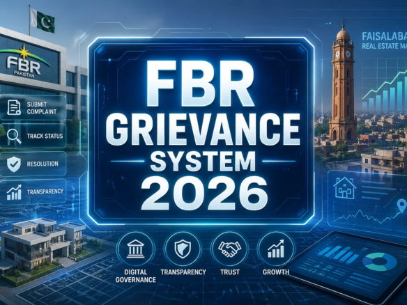 FBR New Grievance System 2026: Impact on Faisalabad Real Estate Market