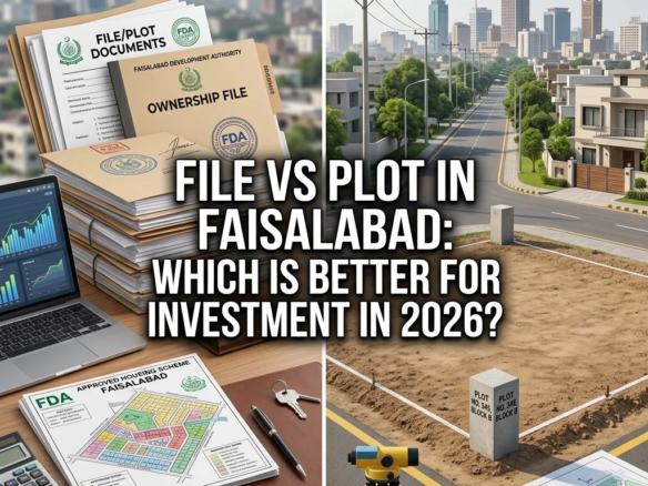 File vs Plot in Faisalabad: Which is Better for Investment in 2026?