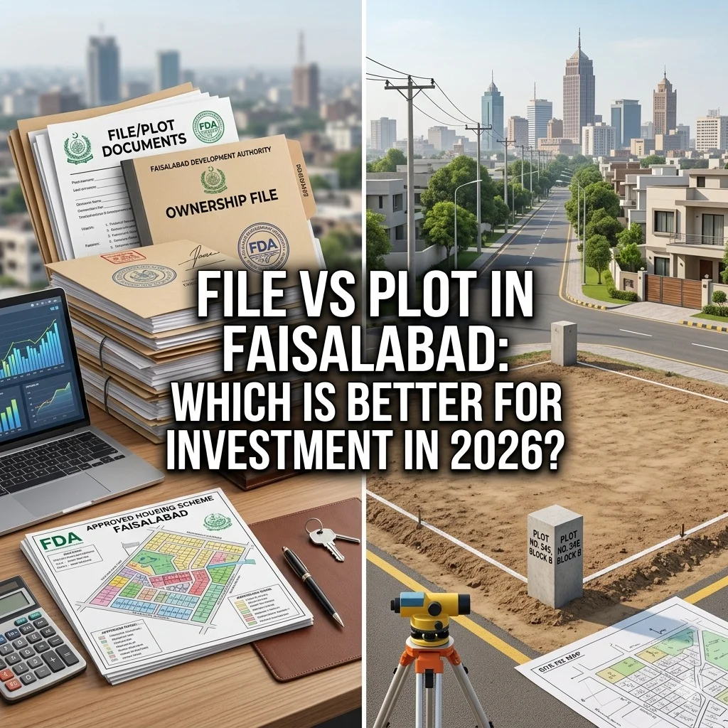 File vs Plot in Faisalabad: Which is Better for Investment in 2026?