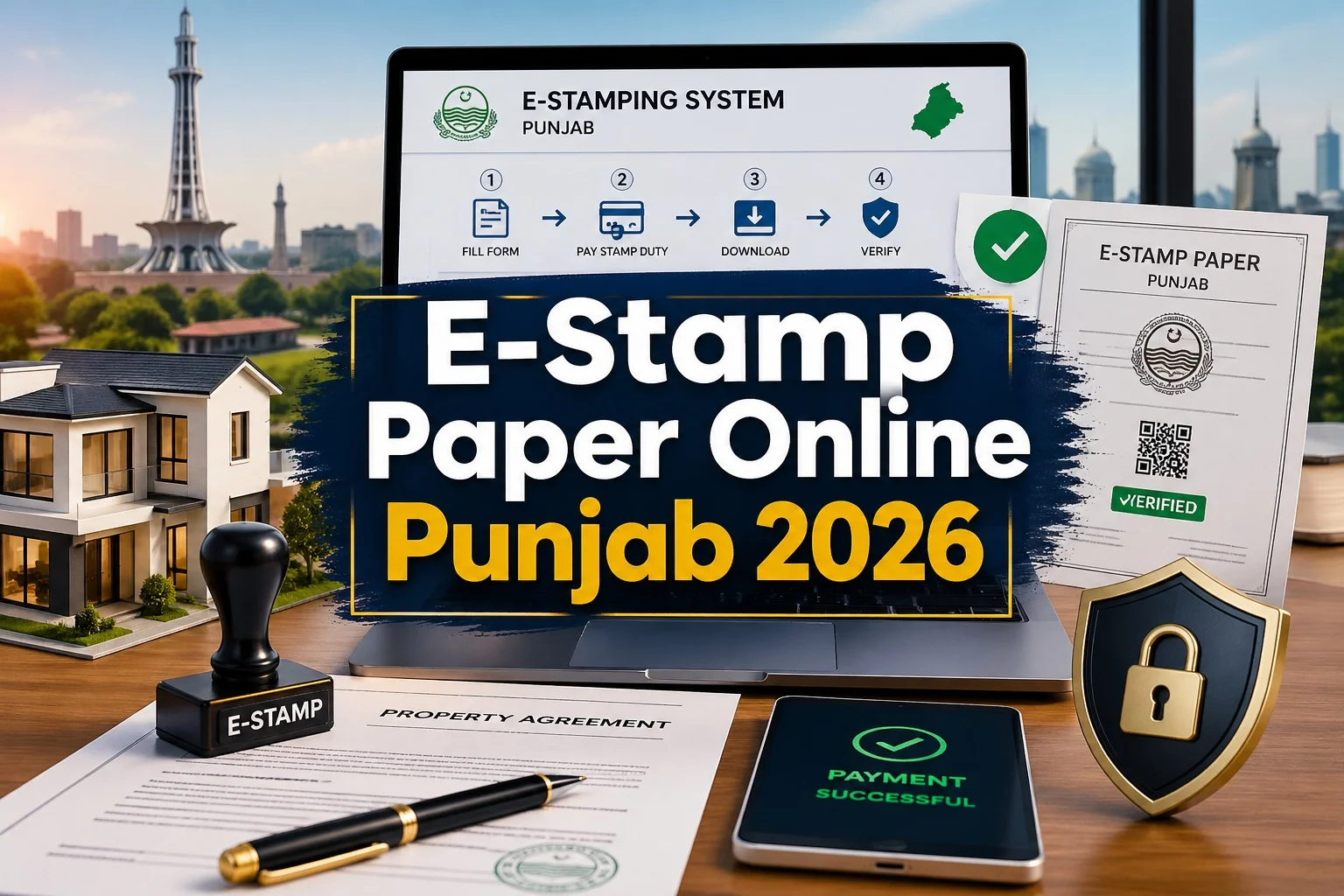 How to Get E-Stamp Paper Online in Punjab 2026: Complete Guide for Property Buyers & Investors