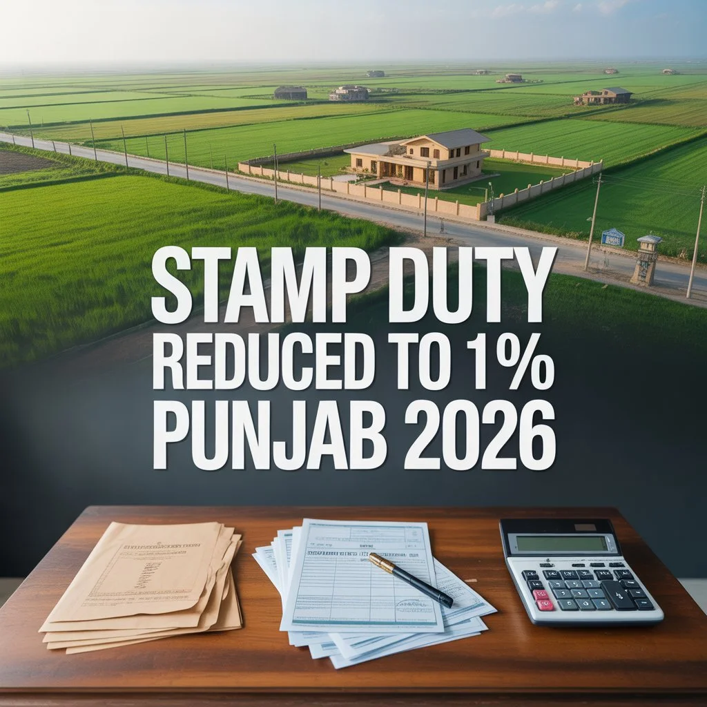 Stamp Duty in Punjab Reduced to 1% for Rural Areas – Complete Guide for Property Buyers