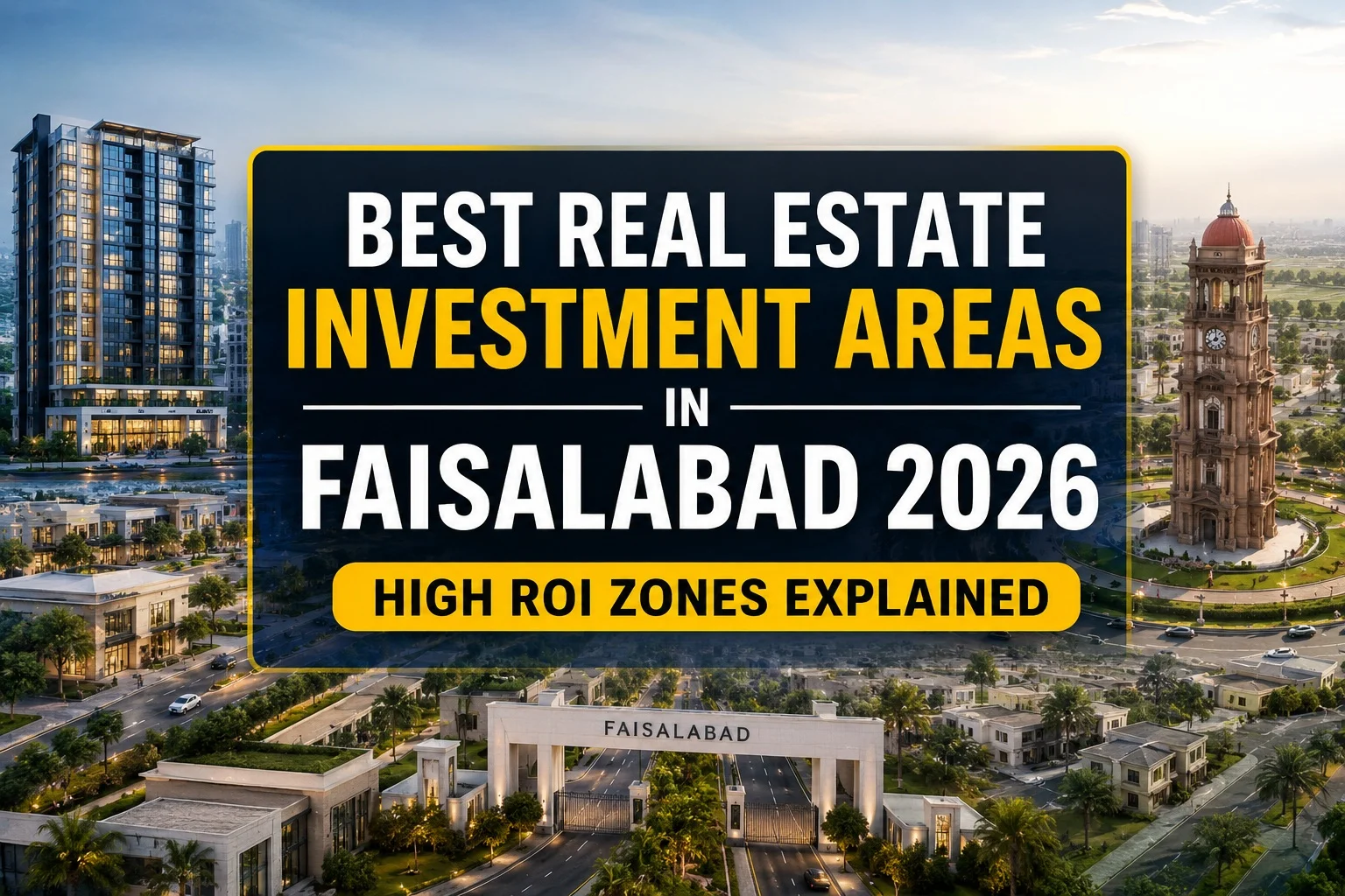 Best Real Estate Investment Areas in Faisalabad 2026: High ROI Zones Explained