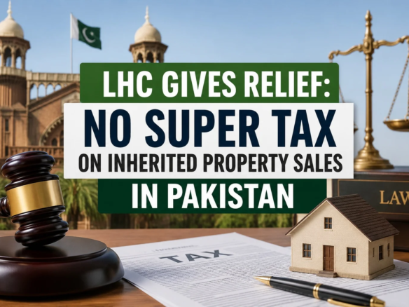 LHC Gives Relief: No Super Tax on Inherited Property Sales in Pakistan