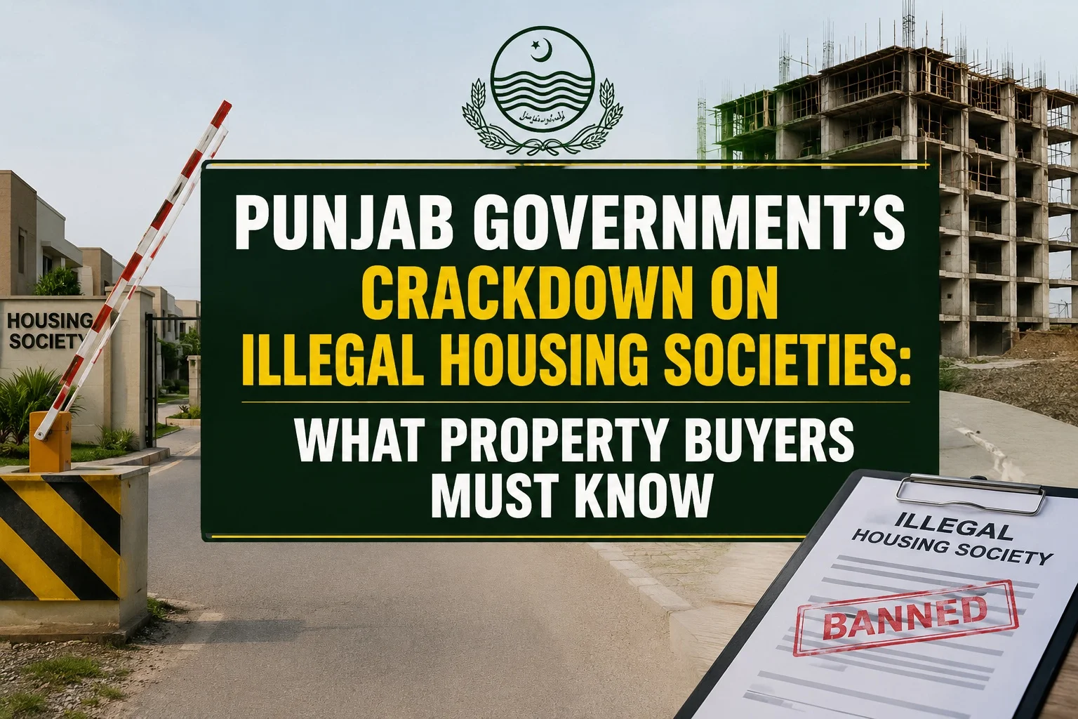 Punjab Government’s Crackdown on Illegal Housing Societies: What Property Buyers Must Know
