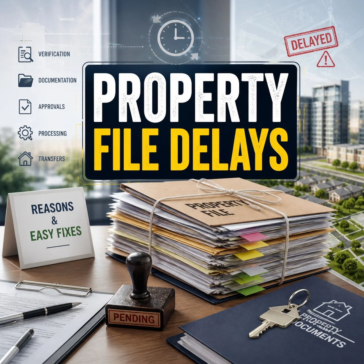 Why Property Files Get Delayed in Pakistan: Reasons & Easy Fixes