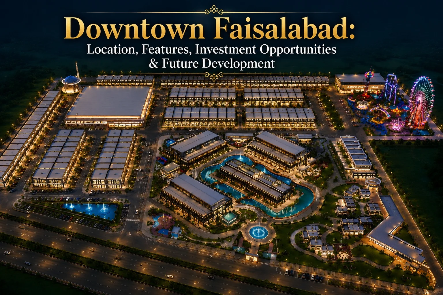 Downtown Faisalabad: Location, Features, Investment Opportunities & Future Development