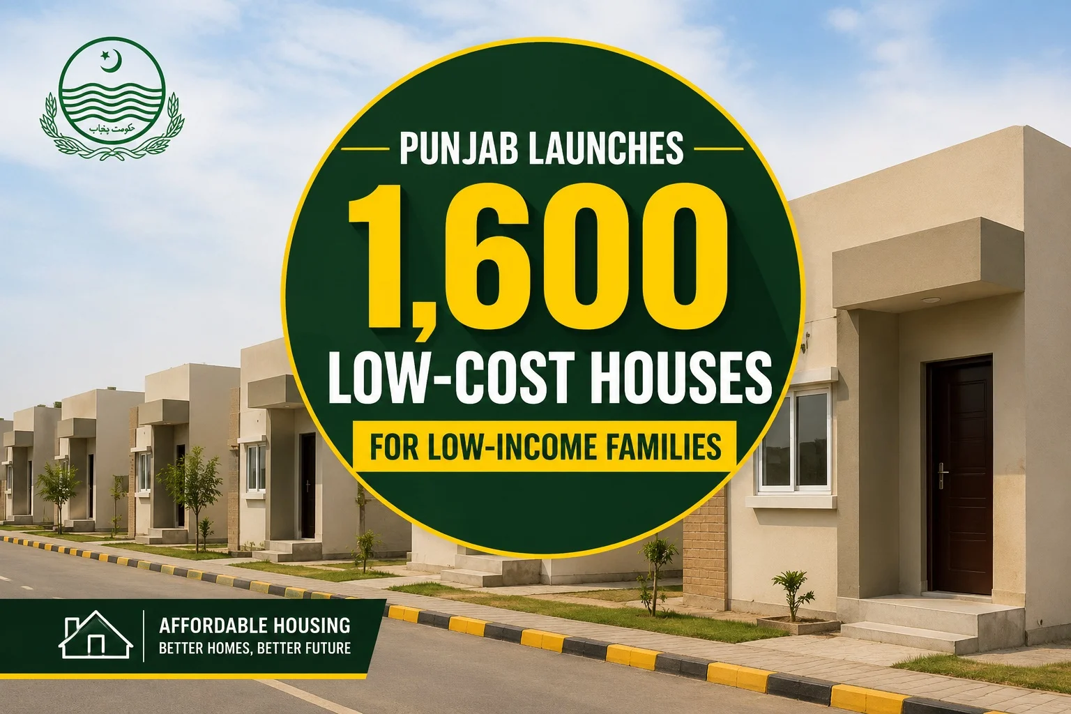 Punjab Launches 1,600 Low-Cost Houses for Low-Income Families