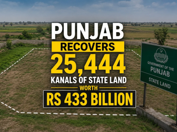 Punjab Recovers 25,444 Kanals of State Land Worth Rs 433 Billion