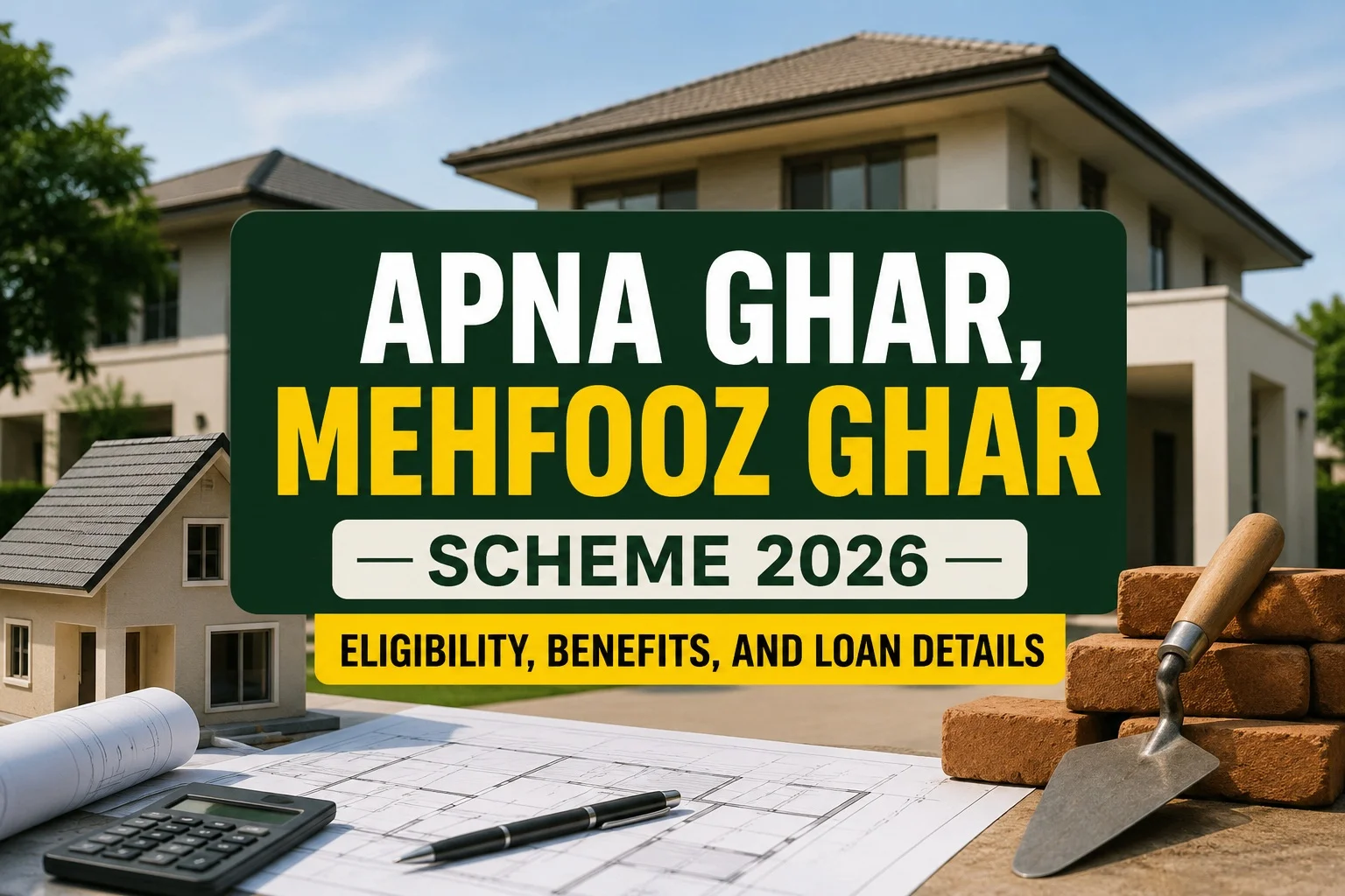 Apna Ghar, Mehfooz Ghar Scheme 2026: Eligibility, Benefits, and Loan Details