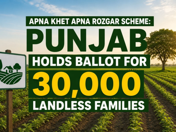 Apna Khet Apna Rozgar Scheme: Punjab Holds Ballot for 30,000 Landless Families
