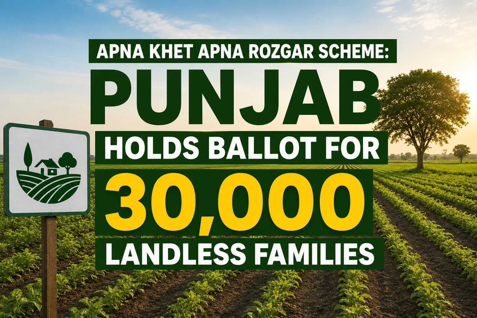 Apna Khet Apna Rozgar Scheme: Punjab Holds Ballot for 30,000 Landless Families