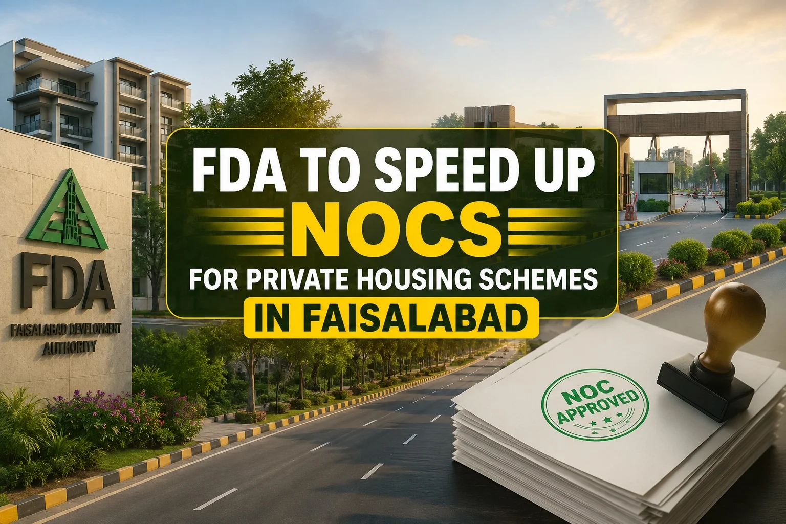 FDA to Speed Up NOCs for Private Housing Schemes in Faisalabad