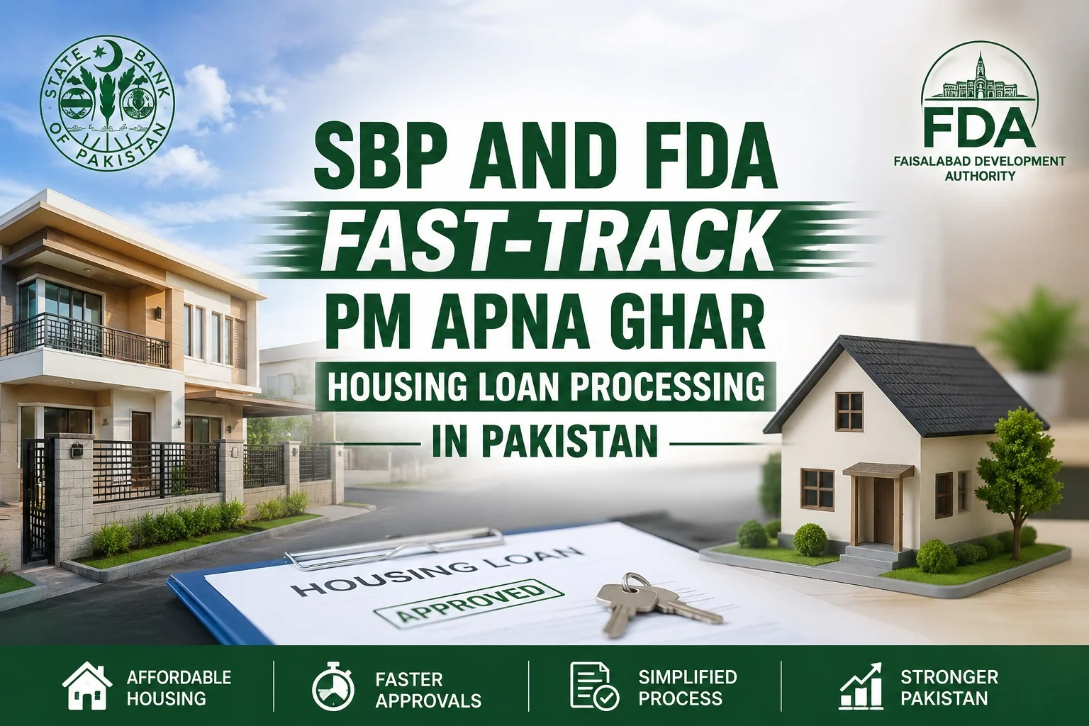 SBP and FDA Fast-Track PM Apna Ghar Housing Loan Processing in Pakistan