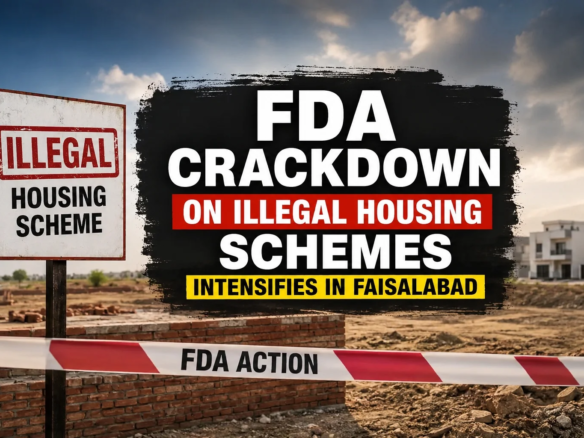 FDA Crackdown on Illegal Housing Schemes Intensifies in Faisalabad