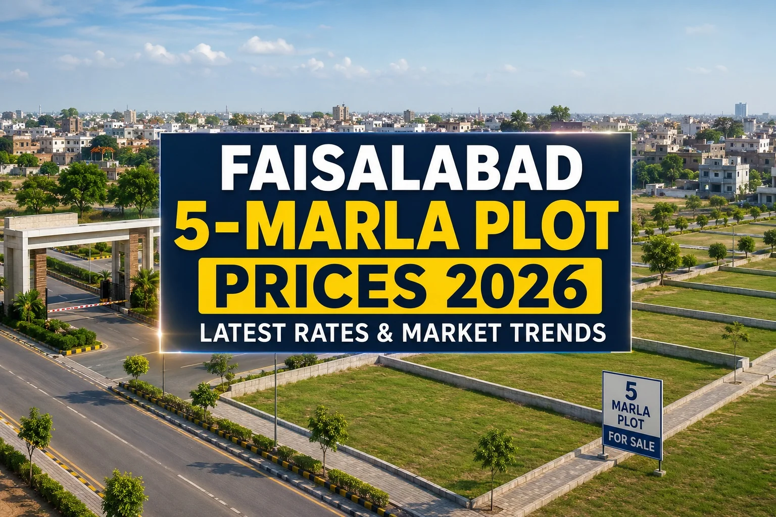 Faisalabad 5-Marla Plot Prices 2026: Latest Rates & Market Trends