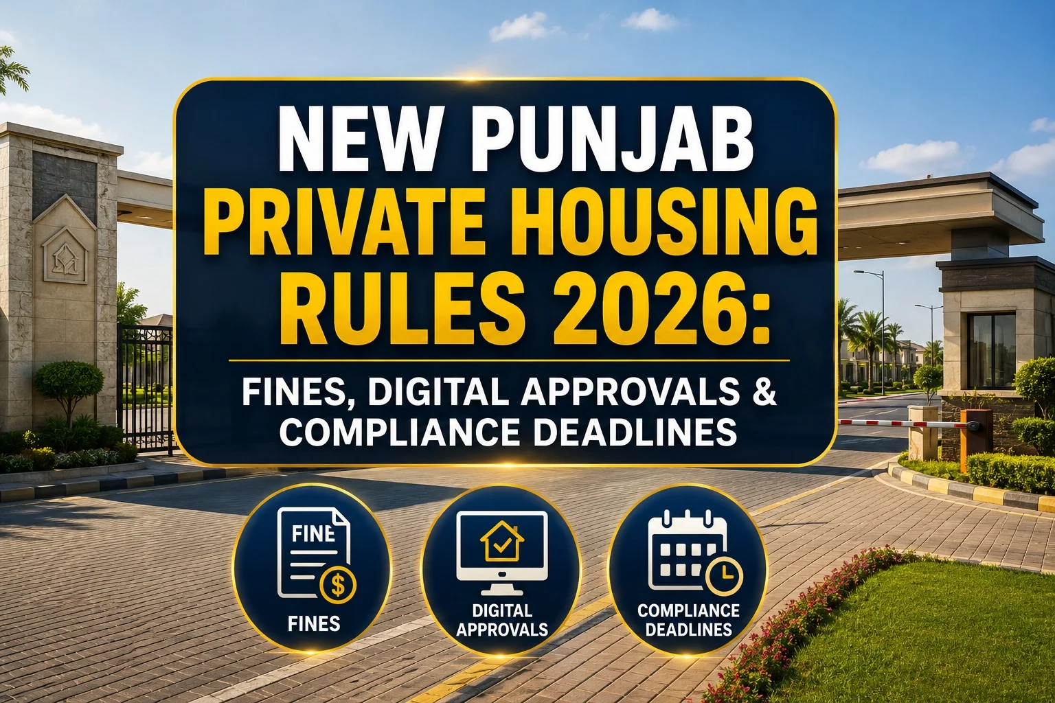 New Punjab Private Housing Rules 2026: Fines, Digital Approvals & Compliance Deadlines