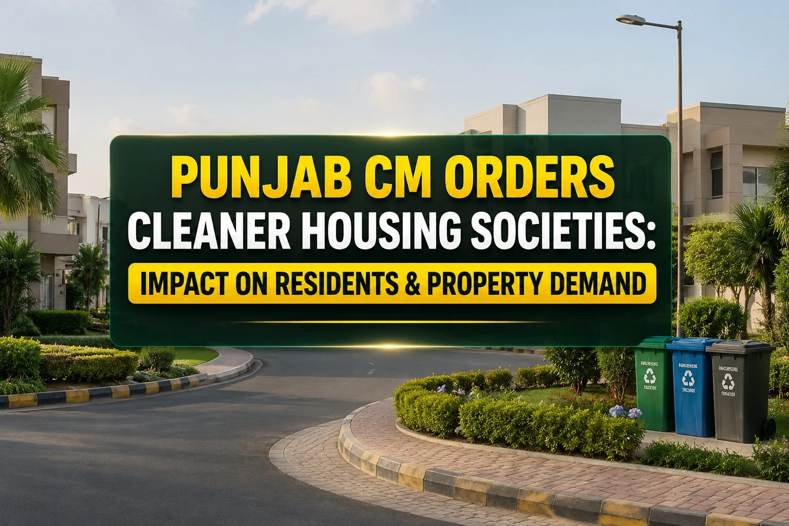 Punjab CM Orders Cleaner Housing Societies: Impact on Residents & Property Demand