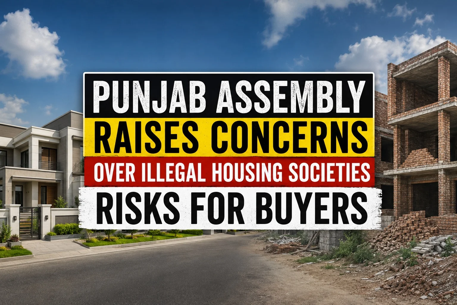 Punjab Assembly Raises Concerns Over Illegal Housing Societies: Risks for Buyers