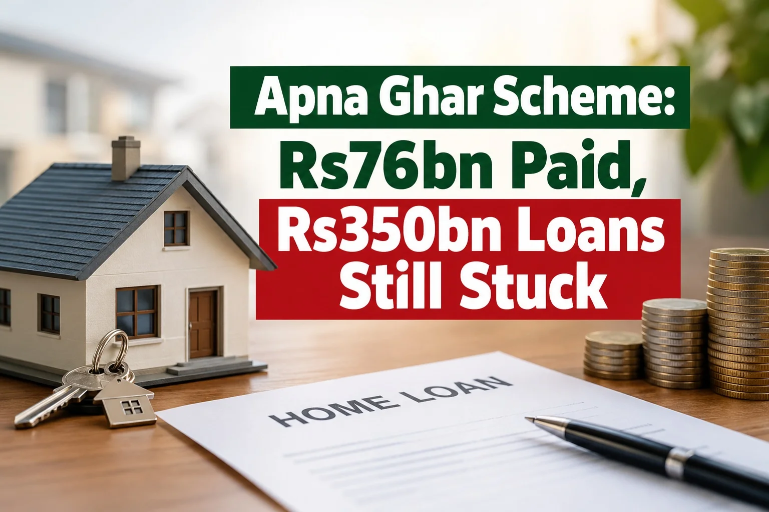 Apna Ghar Scheme: Rs76bn Paid, Rs350bn Loans Still Stuck