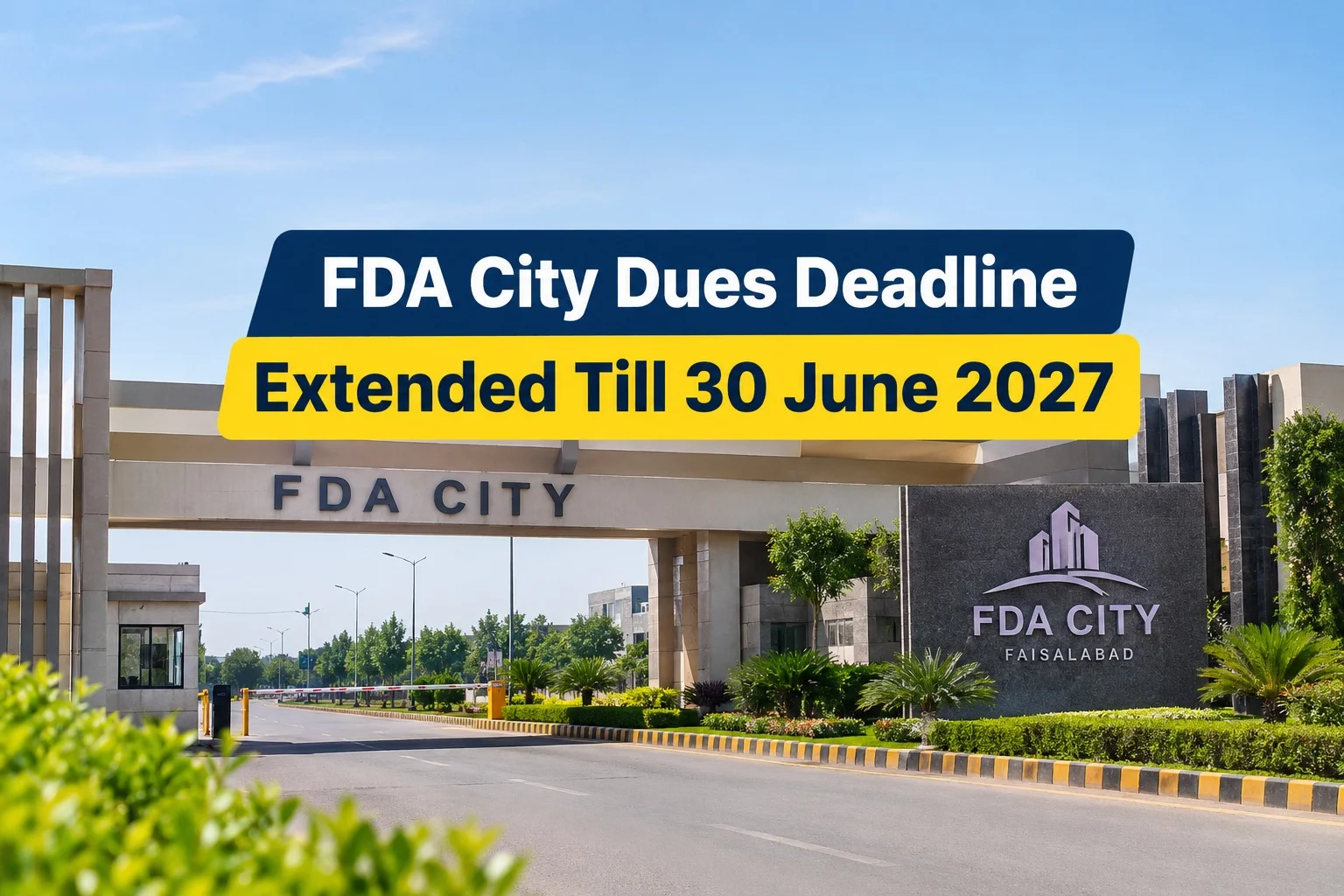 FDA City Dues Deadline Extended Till 30 June 2027