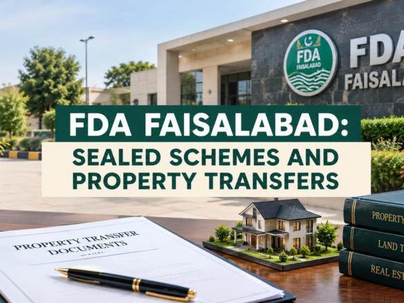FDA Faisalabad: Sealed Schemes and Property Transfers